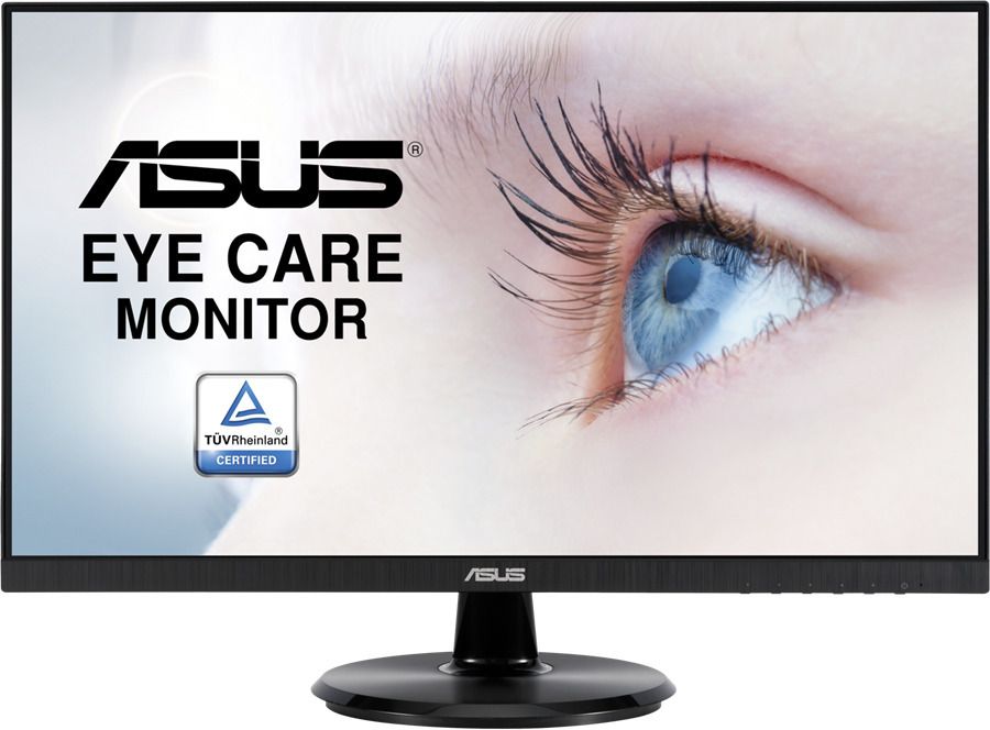ASUS VA24DQ 23.8inch Monitor FHD 1920x1080 IPS 75Hz Frameless DP HDMI D-Sub Flicker free Low Blue Light TUV certified 3YW